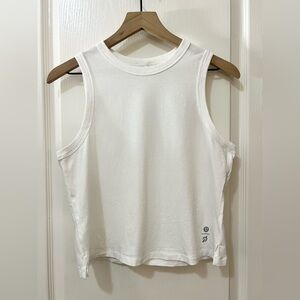 Lululemon x Peloton Classic Fit Cotton Blend White Tank Women’s 6